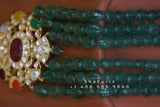 Padmavathi choker,Heavy choker,Sabyasachi Jewelry inspired,southindian Jewelery,indian Jewelery,Polki haram,Navaratan Pure silver-NIHIRA
