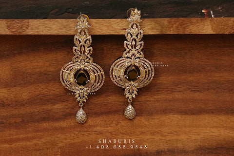 Diamond jhumka,big jhumka,swarovski,south sea pearl earring,party wear earrings,designer jewelry,hand picked jewelry,celebrity jewelry