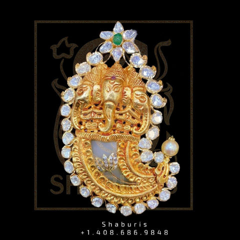 Diamond puligoru design in silver,Pure silver jewelry indian,indian jewelry diamond jewelry inspired,Swarovski design,chain,necklace-NIHIRA