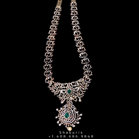 Diamond haram,simple diamond set,Swarovski diamond,Indian diamond necklace silver,diamond set for kids,kids jewelry,Indian jewelry