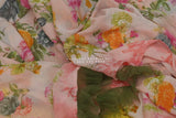 Saree with Stitched Blouse | Saree Blouse | Ruffle saree | Pink Ruffle| Fancy Saree | Cocktail Saree | Indian Party Saree|HoneyBee Handlooms