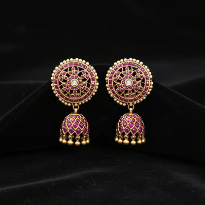 Polki Studs Polki Earrings Cocktail Earrings Diamond Studs Diamond Earrings Simple Studs Pearl Studs 925 Silver Earrings Silver Jewelry - SHABURIS