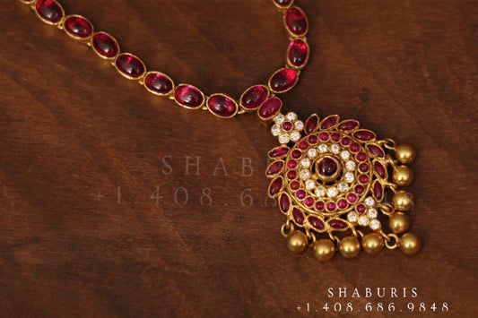 Latest Indian Jewelry,Pure Silver Jewellery Indian ,Navaratan Necklace,Navaratnalu,Indian Bridal,Indian Wedding Jewelry-NIHIRA-SHABURIS