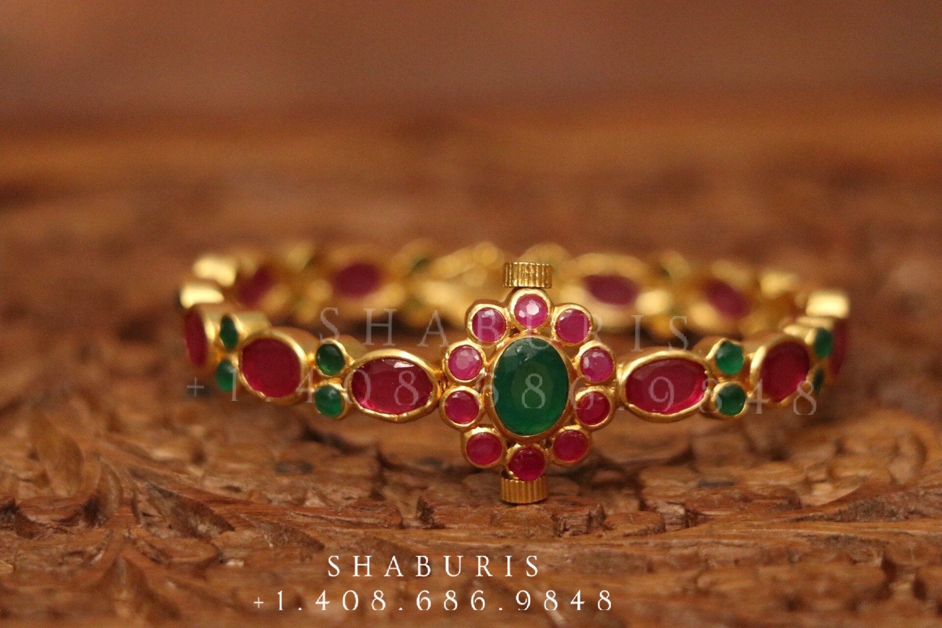 Ruby bangle,Pure Silver Jewellery Indian ,simple openable bangle,rubies,Indian party wear jewelry,Indian kids Jewelry-NIHIRA-SHABURIS
