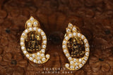 Mango mala lakshmi earrings Jewelry,Pure Silver Jewellery Indian , Daily Wear Stud,Indian casual Jewelry,Indian Silver Jewellery-NIHIRA
