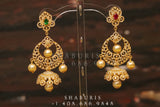 Diamond Jhumka,diamond chandbali,diamond earrings indian,detatchable diamond jhumka,swarovski diamond jhumka,chandbali earrings,silver