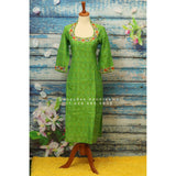Green salwar kameez,Indian Designer Kurta,Indian Dress for women,Indian Stitched Dress for Women, Indian ikkat kurta Dress yellow leggin