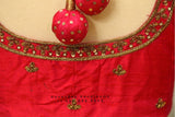 Saree Blouse |Maggam Work Blouse | saree stitched Blouse | Bollywood Blouse| Maggam Work Blouse | red Blouse | HoneyBee Handlooms