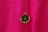 Jewelry work designer blouse - Pattu Saree Blouse -Maggam work blouse - Kundan work blouse - Saree Blouse - Pink Saree Blouse - Pink Blouse