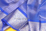 Silver zari Pattu Sarees online,South Indian Sarees,Pure Silk Sarees,Kanjivaram Saree,kanchi pattu saree,Zari saree,blue  saree - NIHIRA