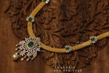 Swarovski Diamond Choker Pure Silver jewelry Indian ,diamond Necklace,Indian Necklace,diamond buttalu,diamond haram-NIHIRA-SHABURIS