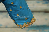Silk Saree blouse | Maggamwork Blouse | Indian Bridal Blouse | zardhosi blouse | Pink silk blouse |Pure silk Blouse HoneyBee Handlooms