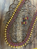 Temple Jewelry indian,South Indian jewelry,Semi Precious temple jewelry,ruby gems,Indian traditional Jewelry -NIHIRA-SHABURIS