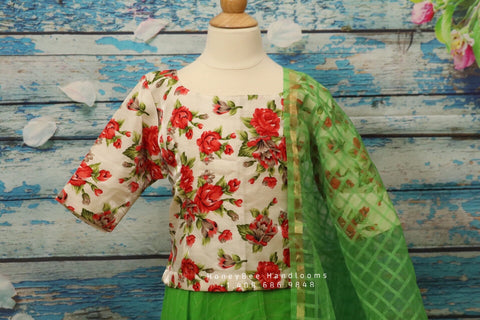 Pure kanchi pattu lehenga,Bridal Lehenga,kids Pattu langa,Langavoni,Halfsaree,Kanjivaram Lehenga,Pattu Pavada,Silk Lehenga kids crop top