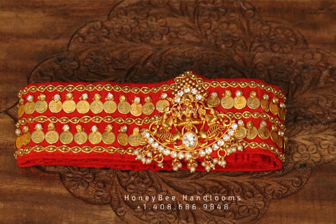 Maggam Work Waistbelt | Vaddanam | Vadiyanam | Saree Belt | Hip Belt | Hip Chain |Sabyasachi Belt|Bangles|HoneyBee Handlooms