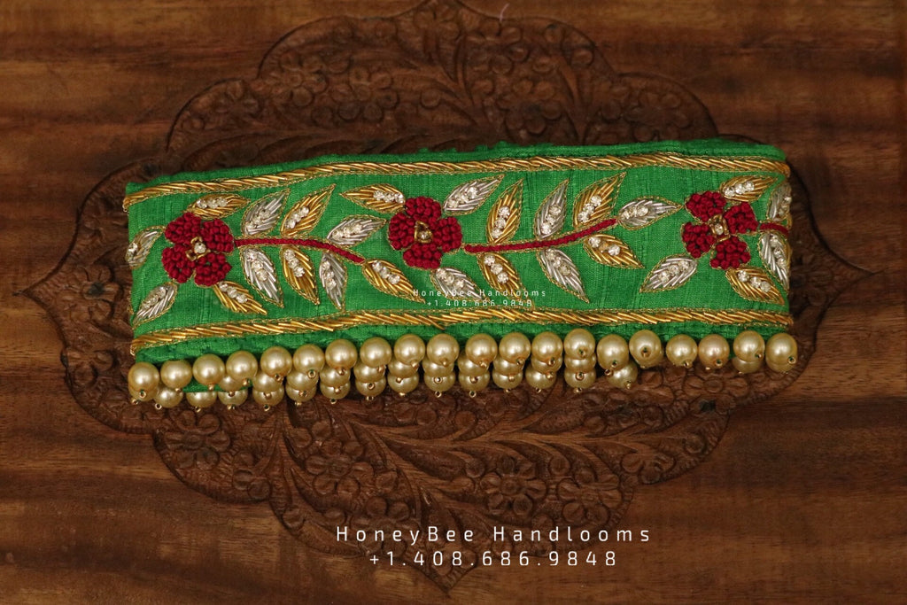 Maggam Work Waistbelt, Vaddanam, Vadiyanam, Saree Belt