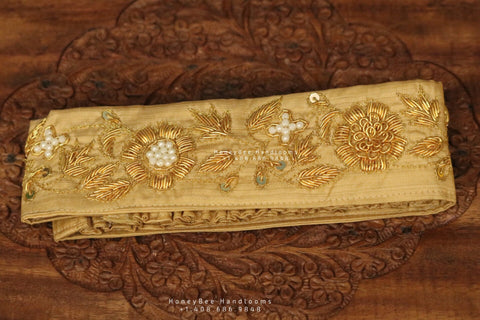 Maggam Work Waistbelt | Vaddanam | gold vaddanam-Vadiyanam | Saree Belt | Hip Belt | Hip Chain | Sabyasachi Belt |HoneyBee Handlooms