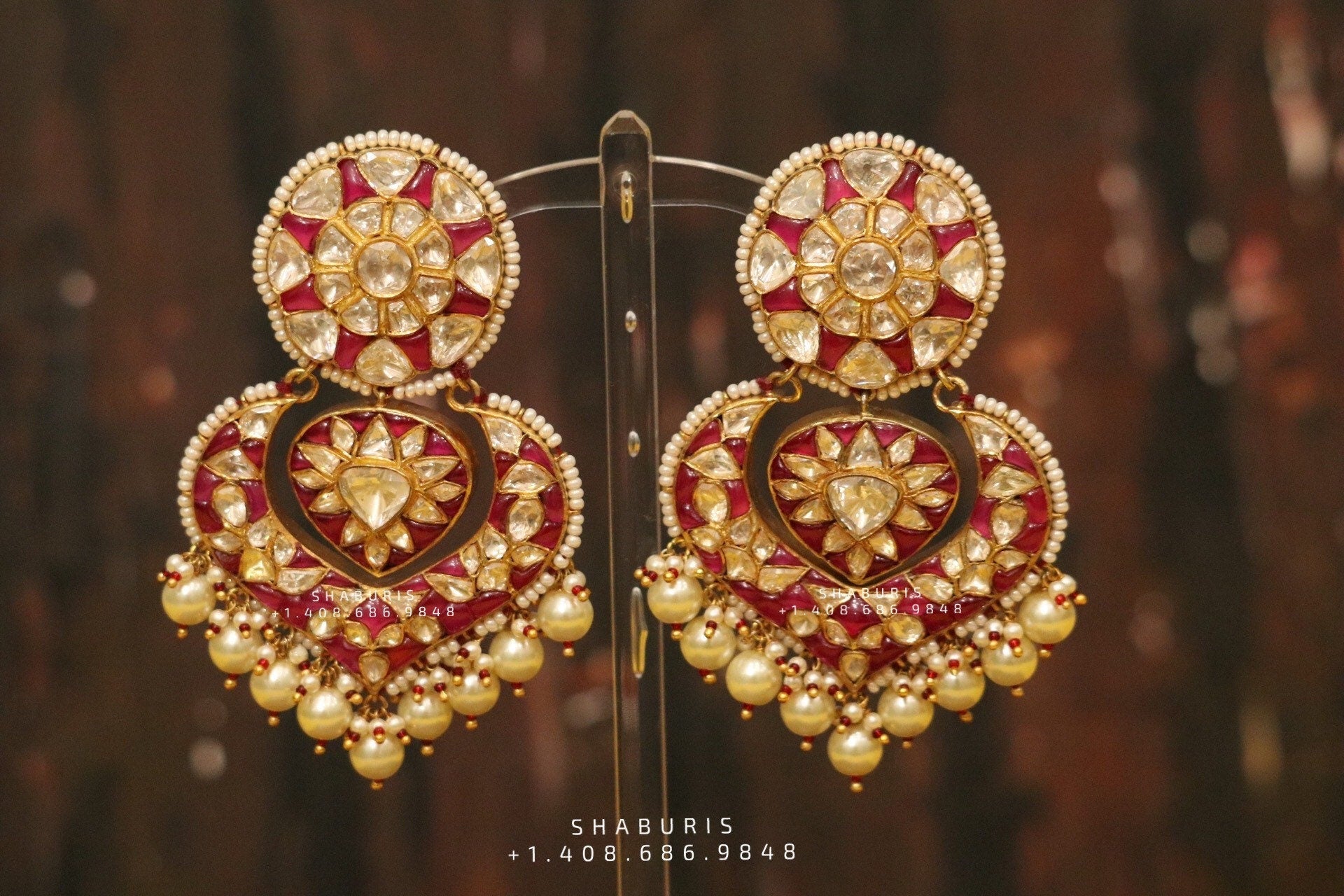 Polki Diamond jhumka,polki Diamond Jhumka Jewelry,sabyasachi Jewelry inspired Jhumka Earrings,Jhumki,  indian jewellery Designs -NIHIRA