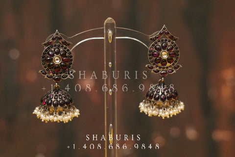Oxidized Jewelry,Pure Silver jewelry Indian,amrapali jewelry inspire,tribal earrings,Indian Jewelry,peacock jewelry,NIHIRA-SHABURIS