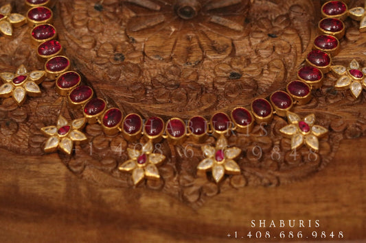 Latest Indian Jewelry,South Indian Jewelry,pure silver necklace,indian bridal,Indian Wedding jewelry,Indian necklace - NIHIRA - SHABURIS