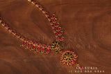 Emerald necklace,Pure Silver Jewellery Indian ,simple Necklace,rubies,Indian party wear jewelry,Indian kids Jewelry-NIHIRA-SHABURIS