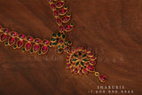 Emerald necklace,Pure Silver Jewellery Indian ,simple Necklace,rubies,Indian party wear jewelry,Indian kids Jewelry-NIHIRA-SHABURIS