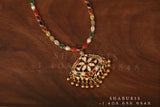 Navaratan necklace,Pure Silver Jewellery Indian ,simple Necklace,rubies,Indian party wear jewelry,Indian kids Jewelry-NIHIRA-SHABURIS