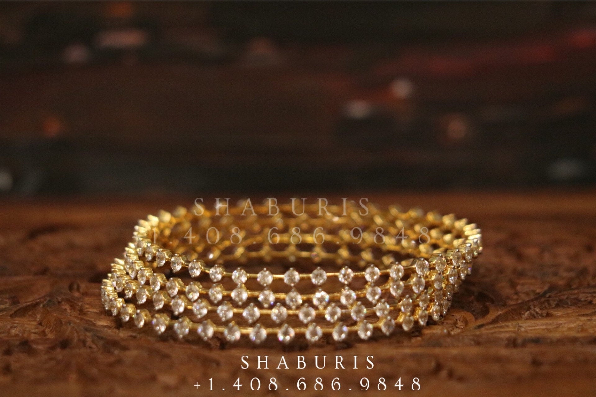 Diamond Bangles,South Indian Jewelry,silver indian Bangles,pure silver Swaroski Bangles,Indian Wedding Jewelry -NIHIRA-SHABURIS