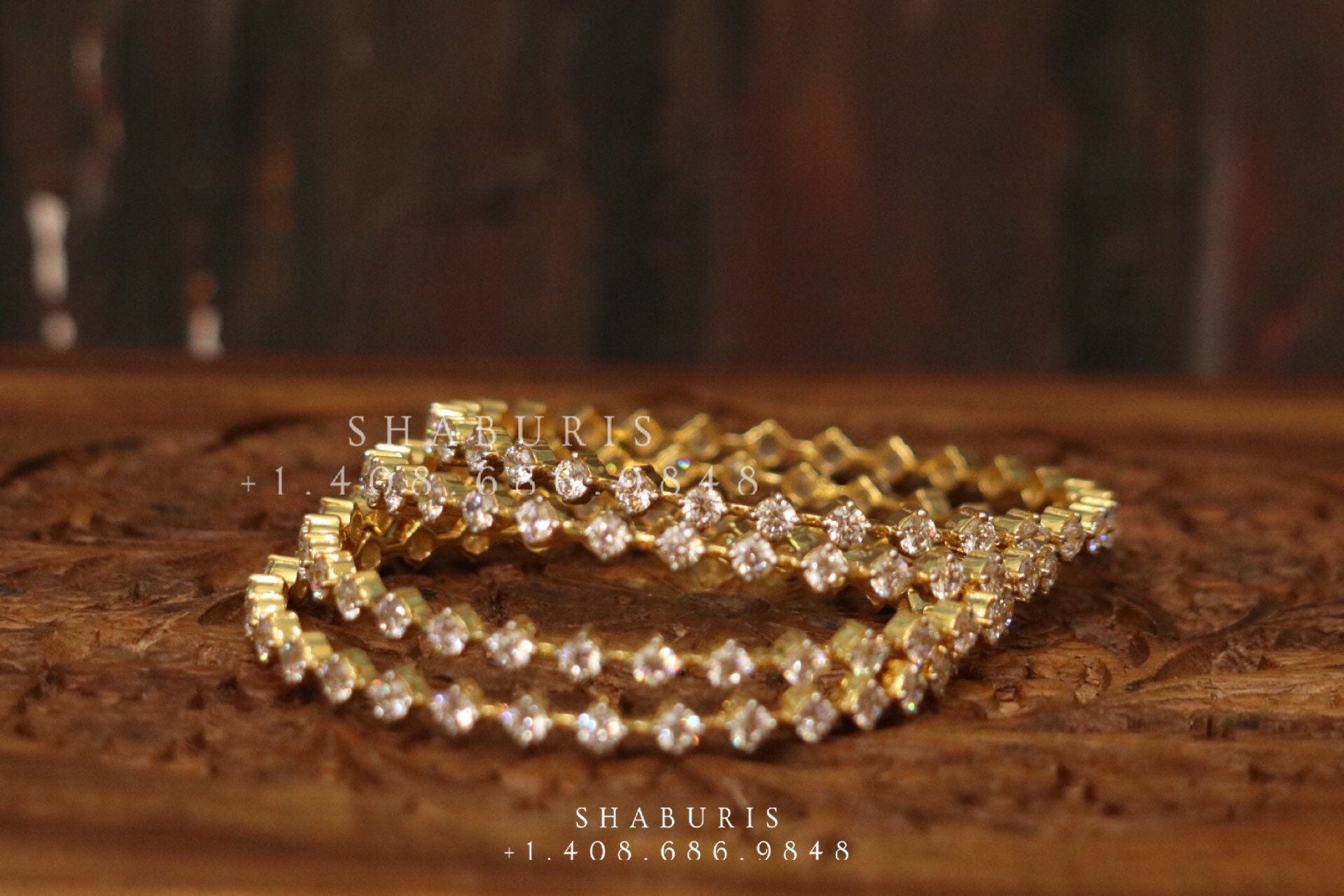 Diamond Bangles,South Indian Jewelry,silver indian Bangles,pure silver Swaroski Bangles,Indian Wedding Jewelry -NIHIRA-SHABURIS