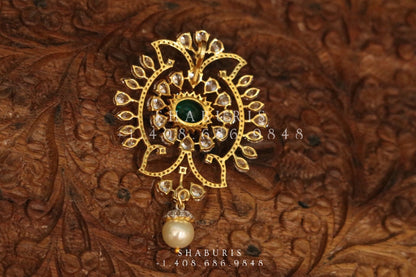 Diamond pendent Pure Silver jewelry Indian ,diamond Necklace,Indian Necklace,swarovski diamond pendent,diamond set-NIHIRA-SHABURIS