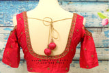 Saree Blouse |Maggam Work Blouse | saree stitched Blouse | Bollywood Blouse| Maggam Work Blouse | red Blouse | HoneyBee Handlooms