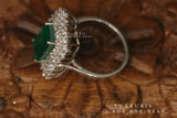 Diamond ring ,engagement ring,Pure silver ring Indian,Indian wedding ring,Indian Wedding Jewelry -NIHIRA-SHABURIS