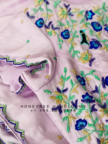 Floral Saree,Cocktail Saree,Latest fusion sarees online,party wear sarees,fancy sarees,georgette sarees,sabyasachi saree inspired,flowy