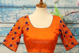 Latest Saree Blouse |Zardhosi Work Blouse | saree stitched Blouse | Bollywood Blouse| Maggam Work Blouse | orange Blouse |HoneyBee Handlooms
