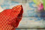 Chanderi Kids Pavada | Pattu Langa | Girl Pavada | New Born Baby Girl Dress | Indian Kids Girl Dress | Indian girls Dress |Handloom Dress