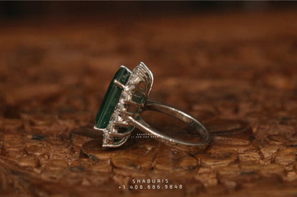 Diamond ring ,engagement ring,Pure silver ring Indian,Indian wedding ring,Indian Wedding Jewelry -NIHIRA-SHABURIS
