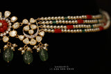Pearl coral choker,Pure Silver jewelry Indian, diamond choker set,Sabyasachi jewelry inspired,Indian Bridal,Indian Jewelry-NIHIRA-SHABURIS