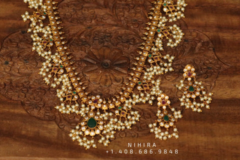Artificial guttapusalu necklace online 2025