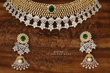 Diamond choker,Swarovski Jewelry,diamond Necklace,chandbali jewelry,lyte weight Indian Bridal,Indian Wedding Jewelry,Sabyasachi jewelry
