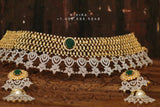Diamond choker,Swarovski Jewelry,diamond Necklace,chandbali jewelry,lyte weight Indian Bridal,Indian Wedding Jewelry,Sabyasachi jewelry