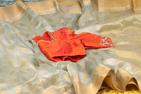 Raw Mango saree Inspired,Pure Silk Sarees,chanderi Saree,handloom saree,silk saree,singhania  saree inspired - NIHIRA
