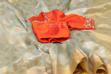 Raw Mango saree Inspired,Pure Silk Sarees,chanderi Saree,handloom saree,silk saree,singhania  saree inspired - NIHIRA