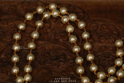 Pure Silver Jewellery Indian ,pearl polki Necklace, Indian Necklace,Indian Bridal,Indian Wedding Jewelry,pure Silver jewelry-NIHIRA-SHABURIS