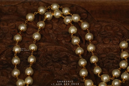 Pure Silver Jewellery Indian ,pearl polki Necklace, Indian Necklace,Indian Bridal,Indian Wedding Jewelry,pure Silver jewelry-NIHIRA-SHABURIS