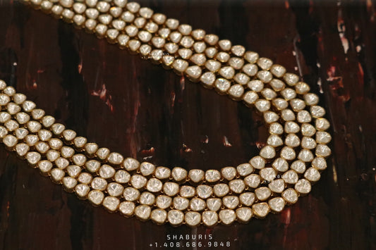 Polki set Jewelry,Pure Silver Jewellery Indian,Moissanite Maharani set,Sabyasachi style,Indian Bridal,Indian Wedding Jewelry-NIHIRA-SHABURIS