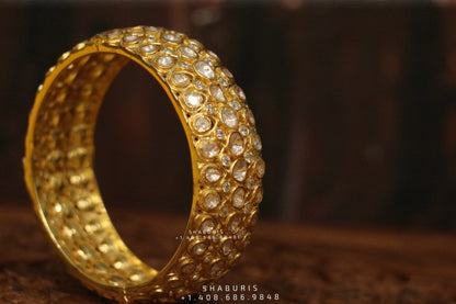 Diamond bangle indian,South Indian jewelry,Pure silver diamond bangles ,swarovski bangle,Indian bangles -NIHIRA-SHABURIS