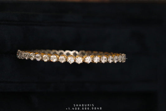 Diamond bangle indian,South Indian jewelry,Pure silver diamond pendent,swarovski bangle,Indian bangles -NIHIRA-SHABURIS