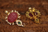 Pure Silver Jewellery Indian ,Big Studs,Big Indian Studs,Jhumkas,Indian Bridal,Indian Wedding Jewelry,pure Silver jewelry-NIHIRA-SHABURIS