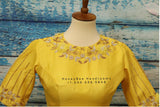 Saree blouse | bridal blouse | Saree stitched Blouse | floral work | Silk Blouse | Maggamwork blouse |Heavy work blouse|yellow saree blouse
