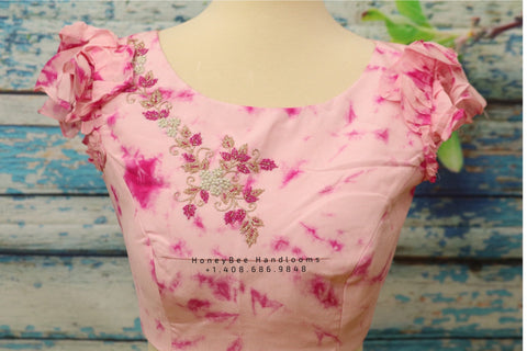 Saree blouse | bridal blouse | Saree stitched Blouse | tie & dye work | Silk Blouse | Maggamwork blouse | Heavy work blouse|Shibori blouse